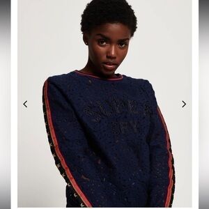 Super Dry  Rock Lace Long Sleeve Top